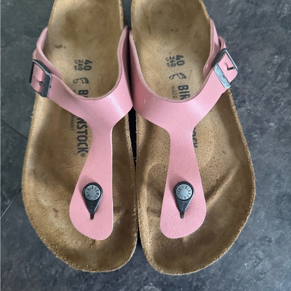 Birkenstock Pink Sandals with Contoured Footbed